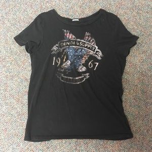 Denim & Supply Ralph Lauren Black Relaxed T-shirt